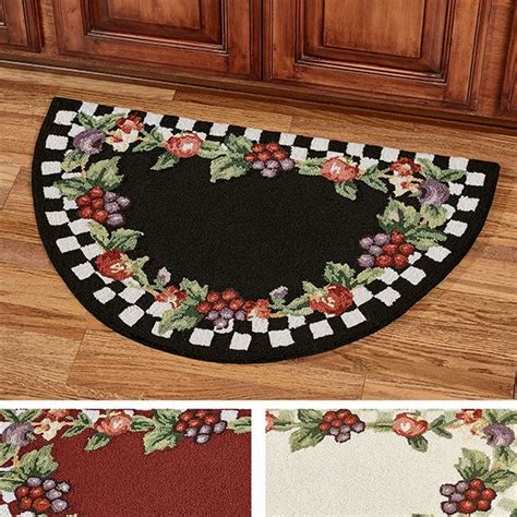 Adding a rug to your kitchen is an easy way to inject the room with a zingy pattern or fresh dose of color. Sonoma Hand Hooked Fruit Slice Accent Rug in 2020 | Accent ...