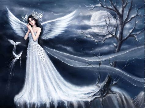 Moonlight Angel Angel Wallpaper Angel Art Angel