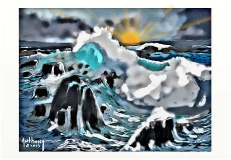 west coast waves by tonyp nature cartoon toonpool
