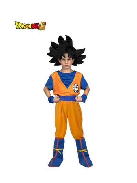 Disfraz De Son Goku De Dragon Ball Con Peluca Para Niño Venca