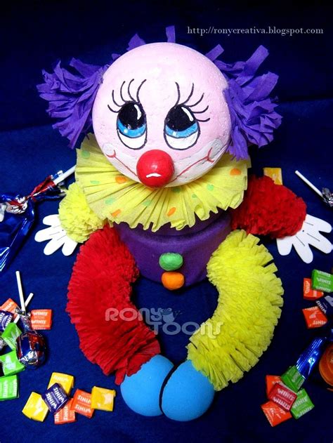 #manualidades #diy #craft #dulceros #clown #kidscomparte el video y dale me gust. Este hermoso dulcero de payaso es una idea muy original y ...