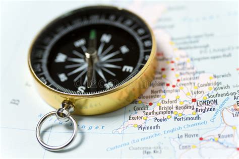 Compass And Map Stock Photo Image Of Adventure Exploration 10228576