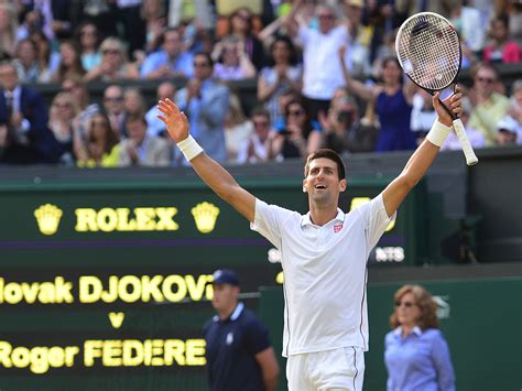 Novak Djokovic Vs Roger Federer Match Report Wimbledon 2014 Djokovic