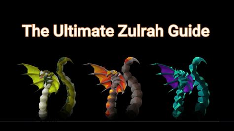 The Ultimate Zulrah Guide Youtube