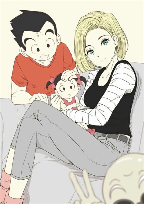 Dragon Ball Z Dragon Ball Artwork Dragon Ball Super Krillin And 18 Android 18 And Krillin