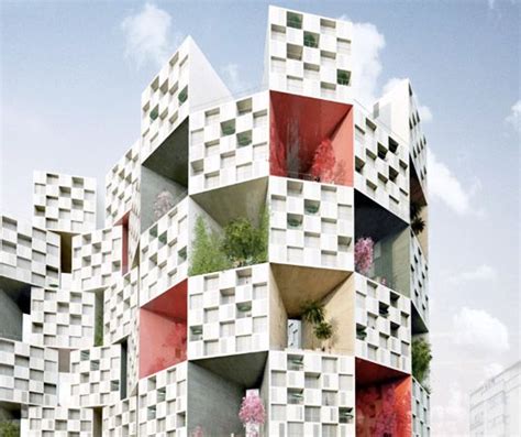 Pixelated Apartment Complex Maximizes Light And Green Space Taipei