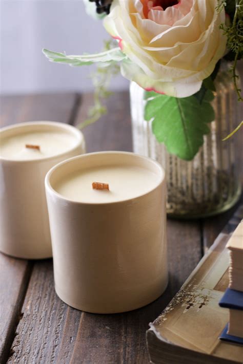 Hand Poured Soy Candles With Crackling Wooden Wicks Infused With