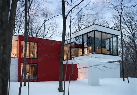 House In The Woods Modern Home In Buffalo New York By Architectural