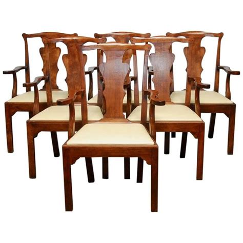 Set Of Six George Iii Walnut Dining Chairs For Sale At 1stdibs