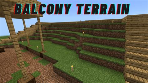 How To Build Stampys Lovely World 8 Balcony Terrain Youtube