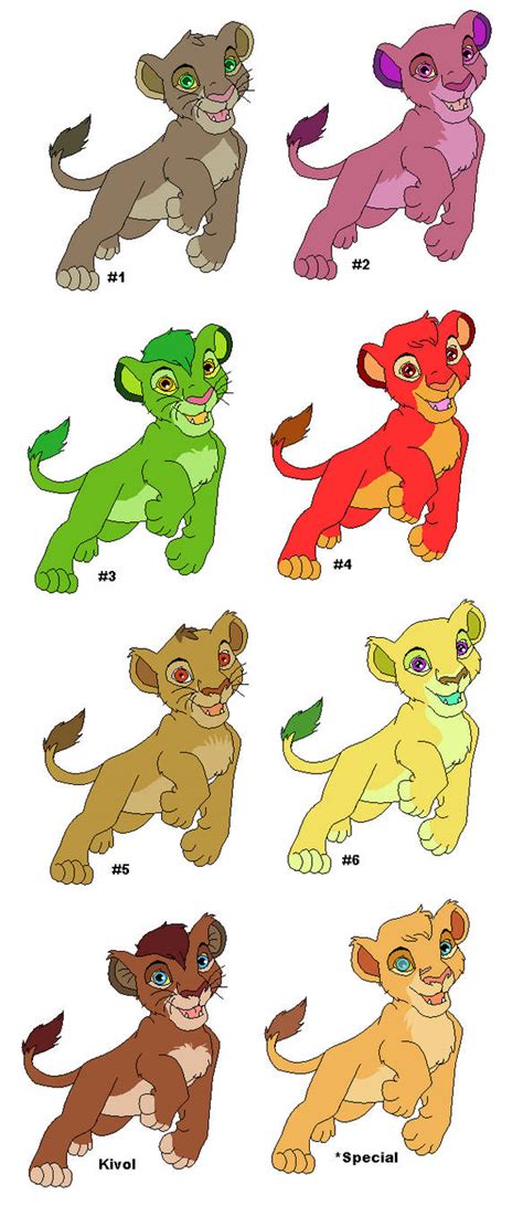 Lion Cub Adoptables All Sold By Phantasselart On Deviantart