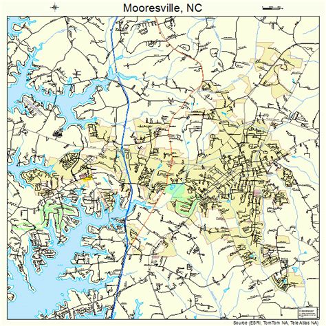 Mooresville North Carolina Street Map 3744220