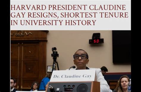 Claudine Gay Will Resign As Harvard President The College Fix