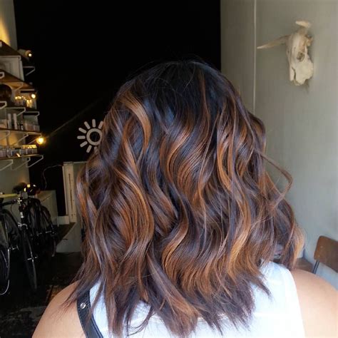 See more ideas about hair, long hair styles, hair cuts. Stunning Cinnamon Balayage for Layered Espresso-Brown Hair ...