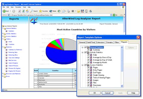 Firewall log analyzer start free trial. AlterWind Log Analyzer Professional - web server log analyzer