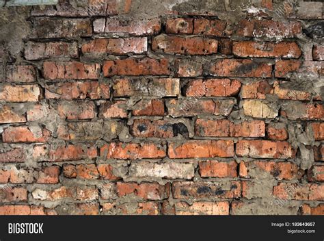 Aged Broken Brick Wall Image And Photo Free Trial Bigstock