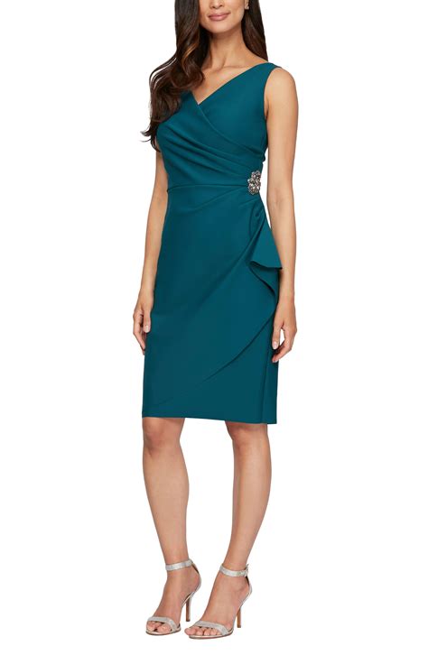 Alex Evenings Side Ruched Dress Lyst