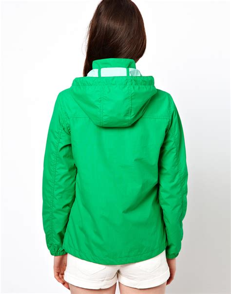 Lyst Penfield Zip Through Rain Jacket In Green