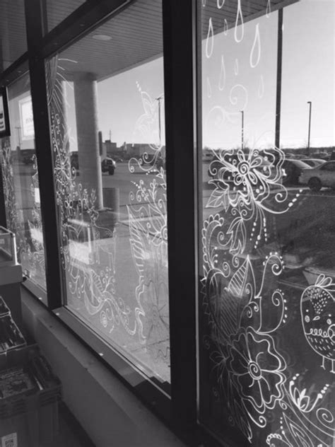How To Draw With Liquid Chalk Marker On Windows For A Fancy Window