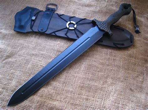 Miller Bros Blades Custom Tactical Sword 17 Long 516 Thick Blade