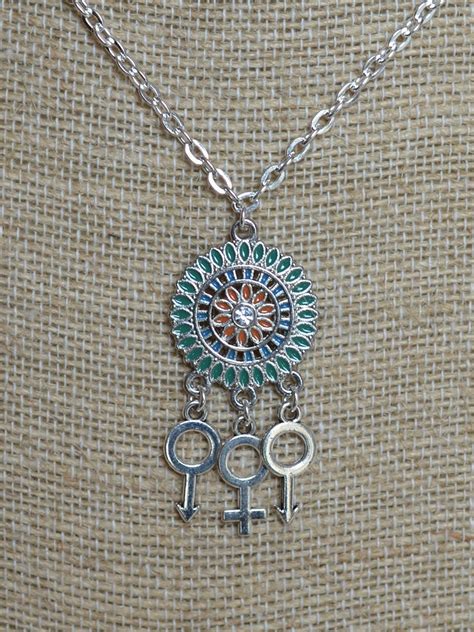 Hot Wife Pendant Necklace Threesome Necklace Mfm Fmf Etsy