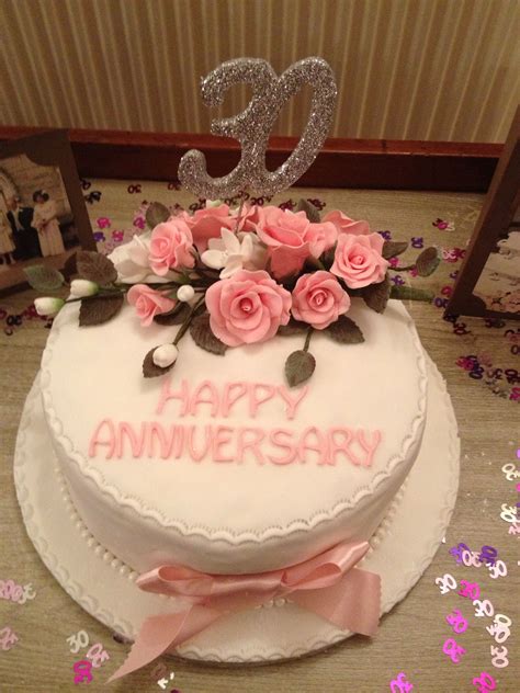 30 years have come and gone but your love still burns brightly. 30th wedding anniversary cake | 30th wedding anniversary cake, Wedding anniversary cake, 30th ...