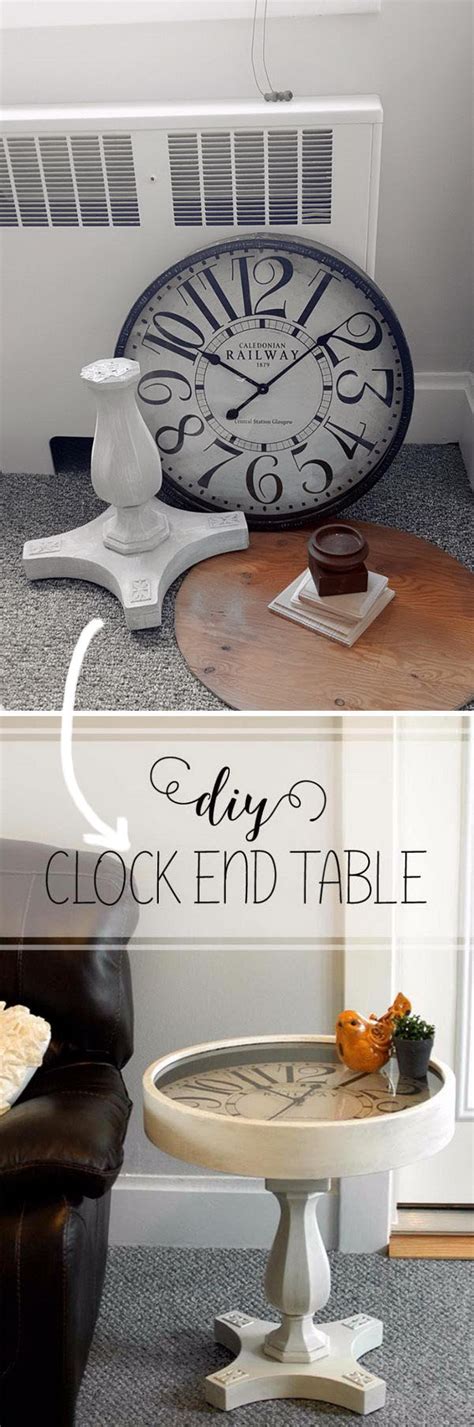 Tabletop tree ideas for christmas decorations. 40+ Awesome DIY Side Table Ideas for Outdoors and Indoors - Hative