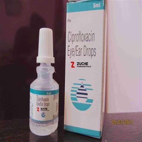 Allopathic Anti Bacterial Ciprofloxacin Eye And Ear Drop Ml Bottle Size Ml At Rs