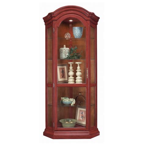 Colortime Solid Wood Corner Curio Display Cabinet Wayfair