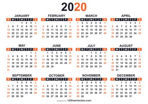 Free To Print Calendar 2020 Calendar Printables Free Templates