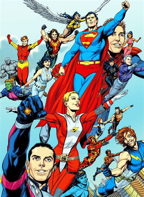 Superman And The Legion Of Super Heroes Art By Gary Frank Legion Of