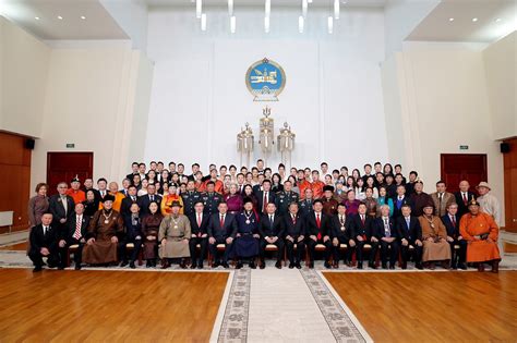 Монгол Улсын Их Хурлын дарга М.Энхболд 