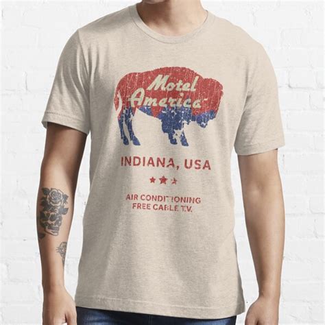 Motel America Indiana T Shirt For Sale By Jacobcdietz Redbubble American Gods T Shirts