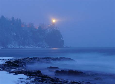 Split rock cabins two harbors mn. Foggy night. Split Rock Lighthouse. Two Harbors, MN ...