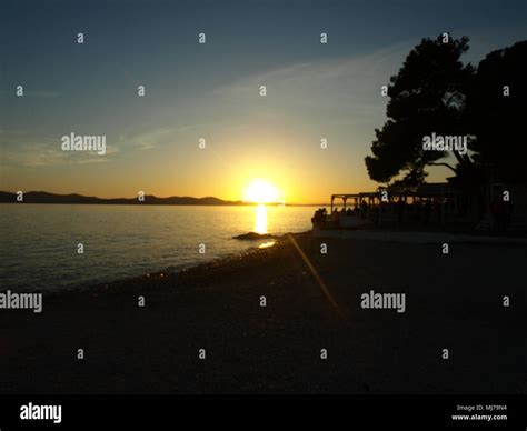 Sunset Life Zadar Puntamika Croatia Stock Photo Alamy