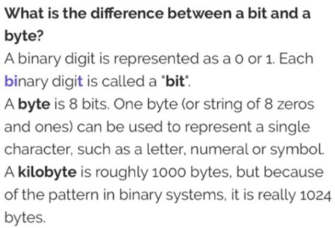 What Is Difference Between Bit And Byte Thethoughtnow