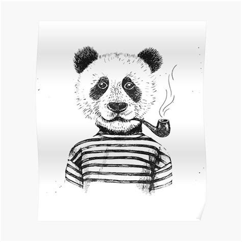 Panda Smoking Weed Posters Redbubble