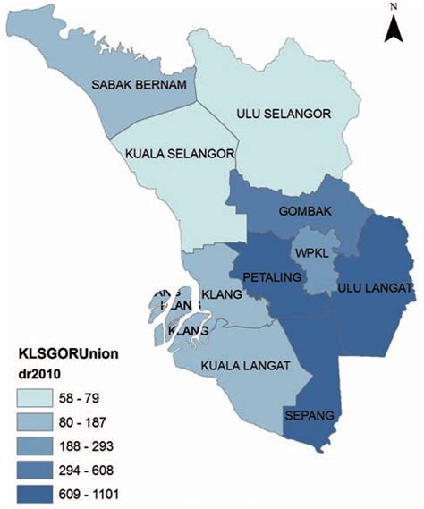 The kuala selangor district (jawi: KLSGORUnion dr2010 (Kuala Lumpur and Selangor, dengue rate ...