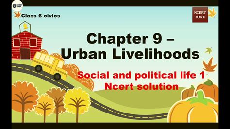 Chapter 9 Urban Livelihoods Ncert Solution Class 6 Civics