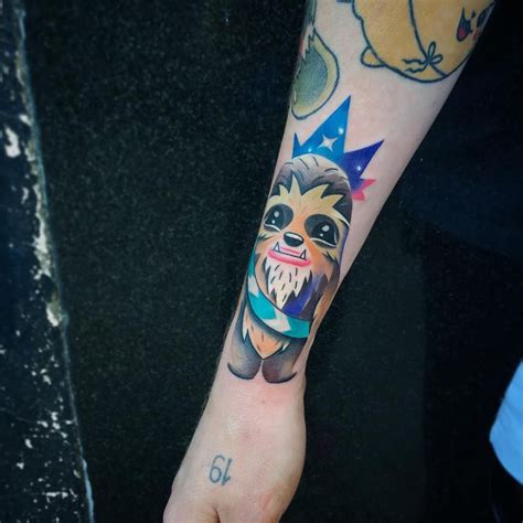 Little Chewbacca Tattoo By Martyna Popiel Color Tattoo Tattoos