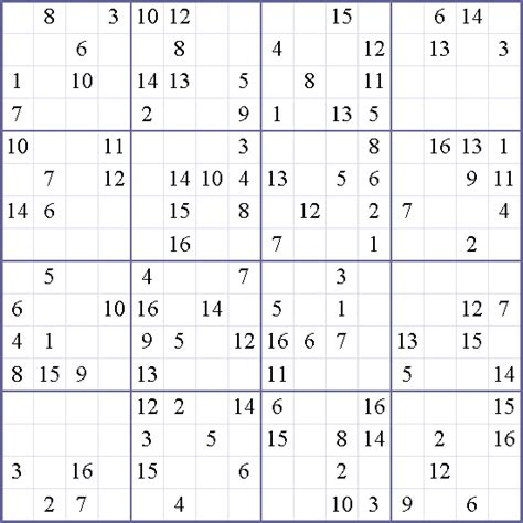 Sudoku 16 X 16 Para Imprimir Play This Pic As A Jigsaw Or Sliding Puzzle