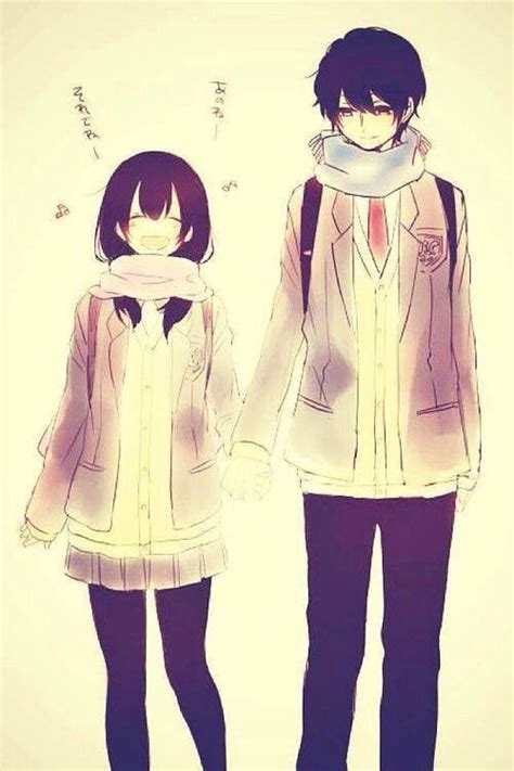 Kawaii Anime Couple Anime Love Pinterest