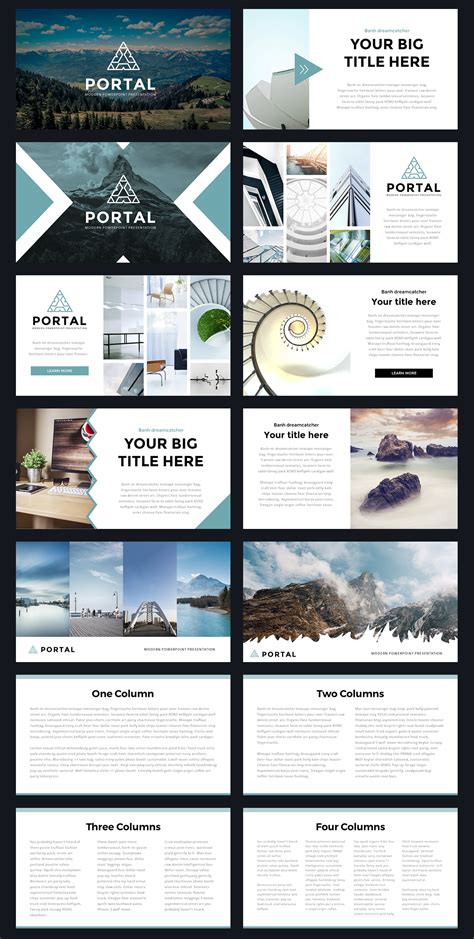 Portal Modern Powerpoint Template By Thrivisualy On Creativemarket
