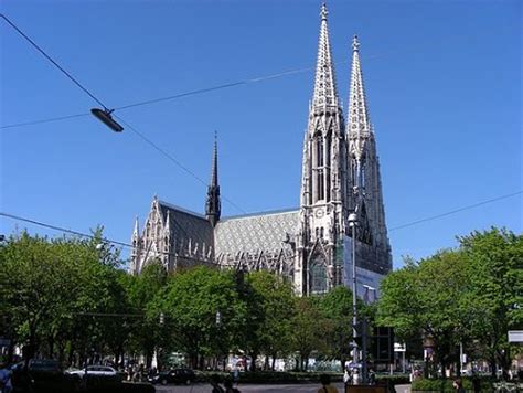 Votivkirche Pamětní kostel ve Vídni Rakousko na Světadílech