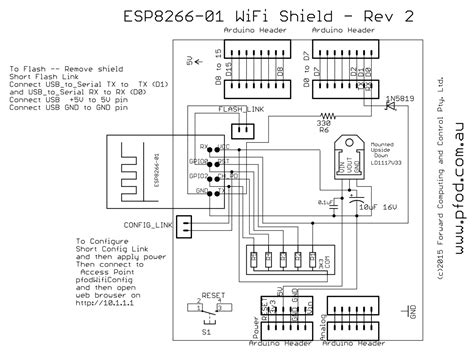 Esp8266 01 Wifi Shield Rev 14 For Arduino And Other Micros