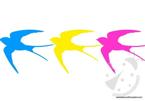 Esercitazioni di disegno passo dopo passo facile. Addobbi di primavera - Festone con rondini