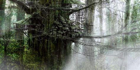 Wallpaper Trees Forest Leaves Digital Art Fantasy