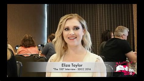Eliza Taylor The 100 Sdcc 2016 Interview Museled Youtube