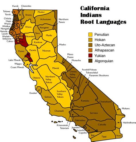 Map Of California Tribes