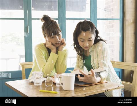 Young Girls Talking Each Other Stock Photo Alamy